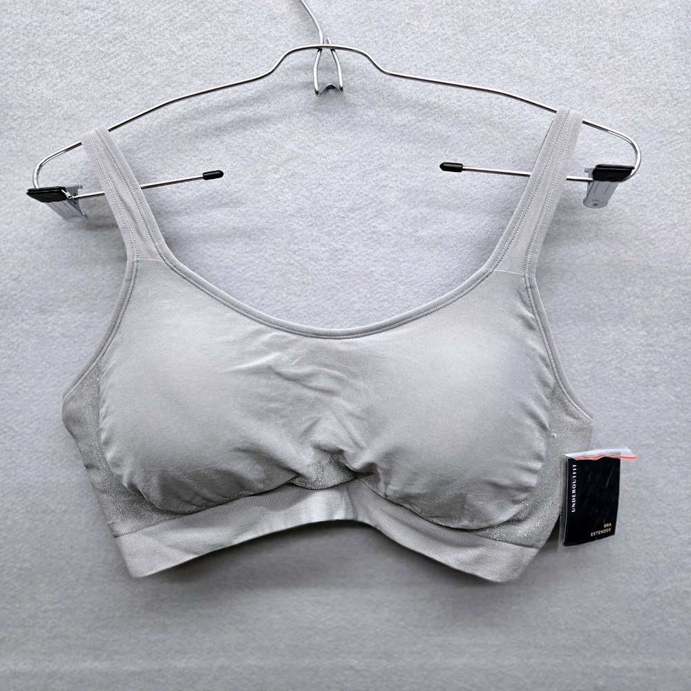 Underoutfit Supportive Comfort Wireless Shaping Bra Grey Plus Size 2XL NWT 459